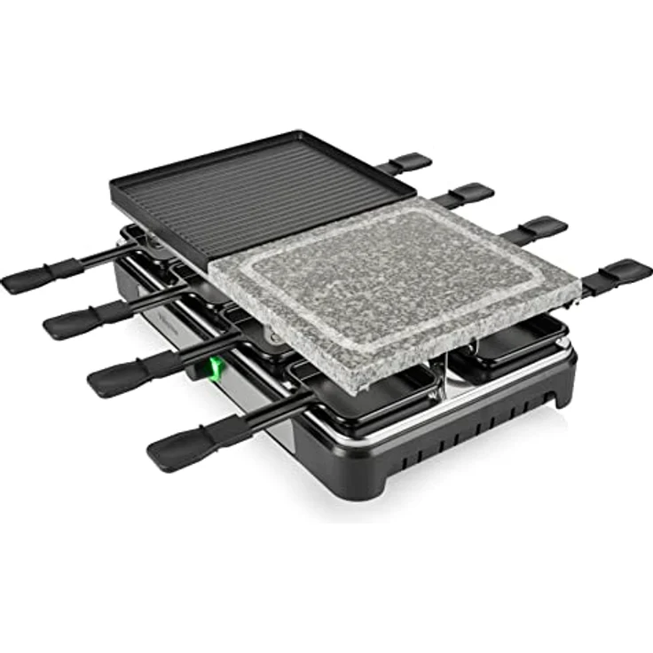 Tristar Raclette RA-2747 – 4-in-1 – Raclette/Kochstein/Grill/Teppanyaki – 8 Personen – 1400 W – Bild 3