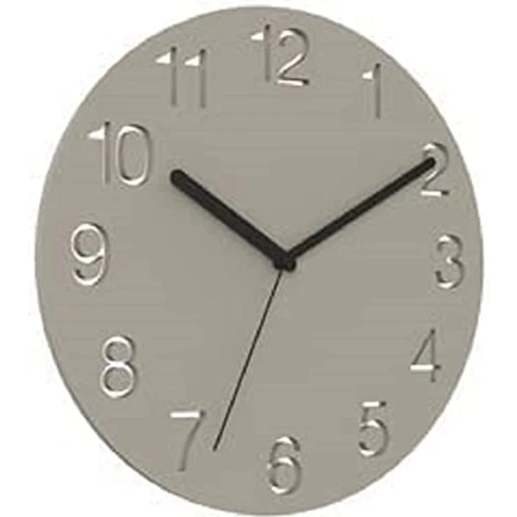 Unilux Moderne Wanduhr HELLO, Graues Ziffernblatt 40 cm, Aus Recycelten PET-Flaschen – Bild 1