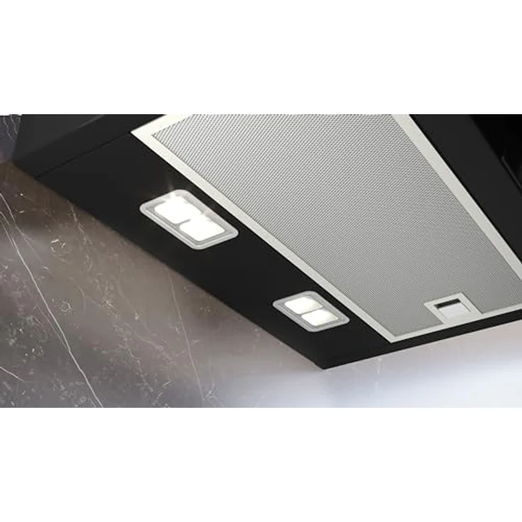 Siemens LC87KFN60 iQ300, Wandesse, 80 cm, Schwarz mit Glasschirm, cookConnect System - Wandesse und Kochfeld, touchControl, LED-Beleuchtung – Bild 3