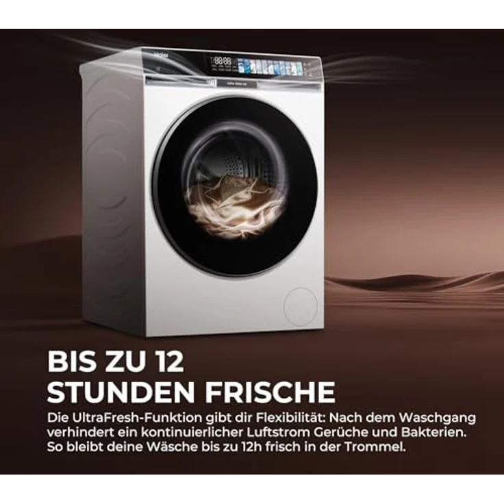HAIER HW130-B14687U1 G9 Waschmaschine, 13 kg, 1330 U/Min., A, Wi-Fi, UltraFresh-Technologie, Flexy Time, antibakterielle Reinigung – Bild 4