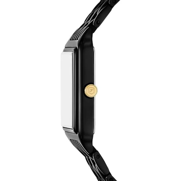 Fossil Damen Analog Quarz Uhr mit Edelstahl Armband ES5385, 23-mm-Gehäuse, schwarz – Bild 4
