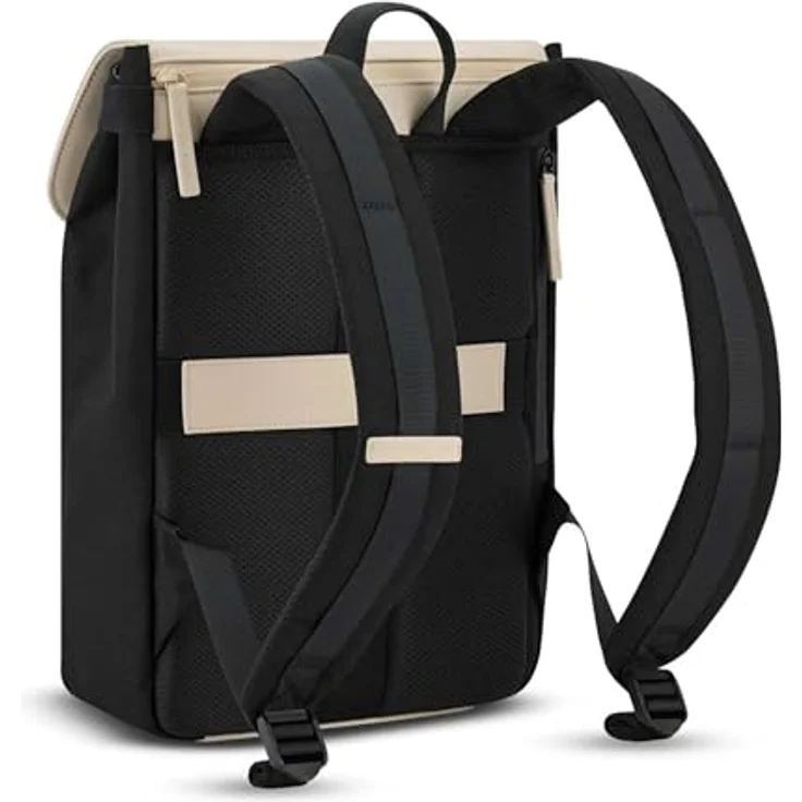 Kapten & Son Freizeitrucksack, 39,5 x 28,5 x 12,5 cm, mit fünf Innentaschen und Anti-Diebstahl-Laptop-Fach, schwarz – Bild 5