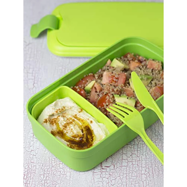 CURVER Besteck Lunchbox, Plastik, grün, 23.5 x 13.5 x 6.3 cm – Bild 7