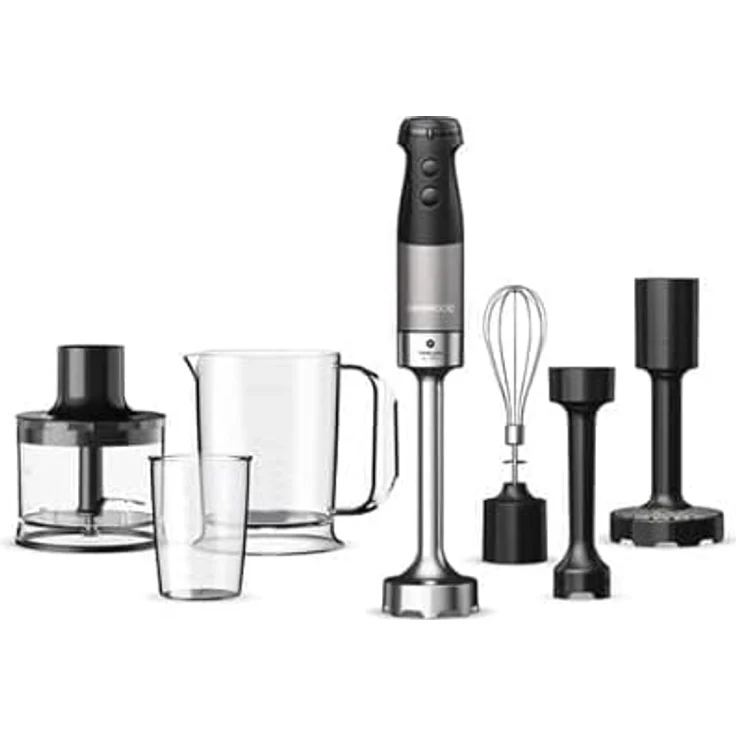 KENWOOD Triblade XL Pro HBM80.327BK Stabmixer Schwarz/Anthrazit (1200 Watt, 500 ml Zerkleinerer, 600 Mix- und Messbecher) – Bild 1