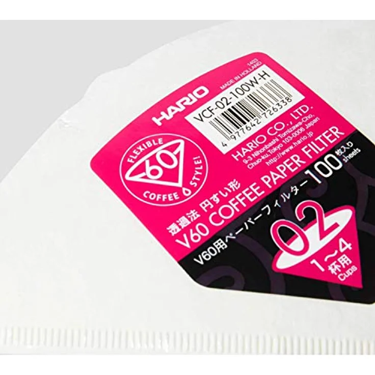 Hario VCF-01 100M Papierfilter,weiß, Größe 02-100 Stück – Bild 4