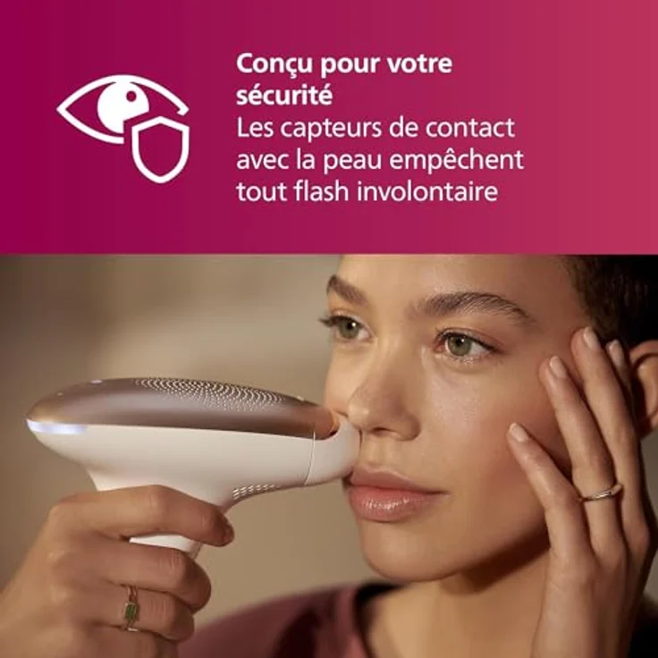 Philips Lumea IPL Haarentfernungsgerät 7000 Series – Schnelle Behandlung, 2 Aufsätze für Körper und Gesicht, Satin Compact Korrekturtrimmer – Bild 3