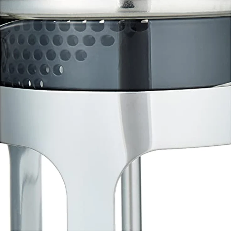 Melitta Kaffeebereiter aus Glas, Graduiert, French Press, für Kaffee oder Tee, Mikrowellenbehälter, Edelstahl, 400 ml (3 Tassen), Premium, Edelstahl – Bild 3