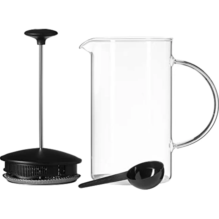 Leonardo Kaffeebereiter Caffè per me, 4-teiliges Set, 1 L, hitzebeständiges Glas, 025507 – Bild 4