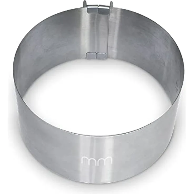 mikamax – mm Adjustable Ring Moulds – Verstellbare Ringmulden Ø 10-5 cm – Runde Formen Aus Edelstahl – Stainless Steel Round Moulds Ø 10-5 cm