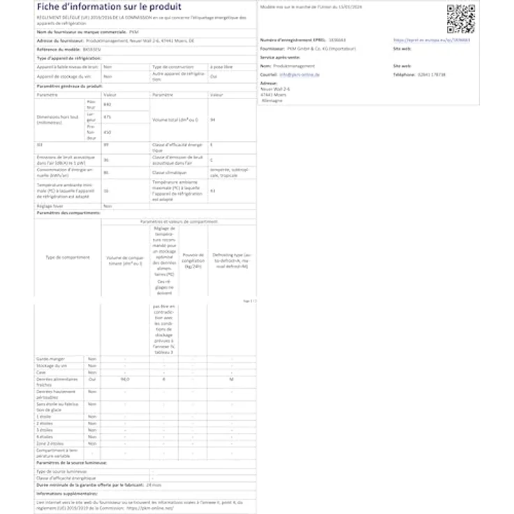 PKM BKS93ESI, Minikühlschrank mit 93 Litern Nutzinhalt und Edelstahloptik, digitale Temperaturregelung, verstellbare Ablagen – Bild 4