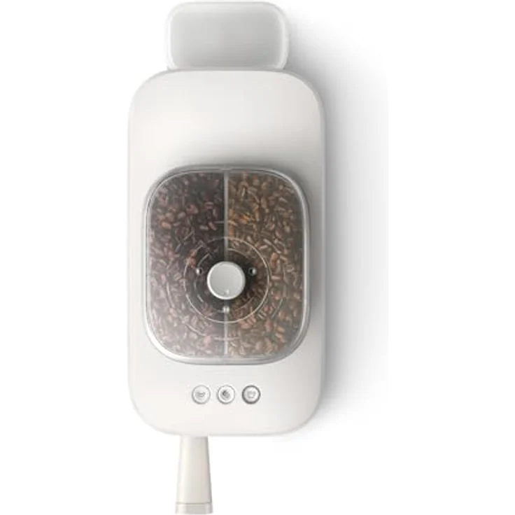 PHILIPS baristina Espressomaschine Bean swap BAR320/00, Mahlwerk für ganze Bohnen, doppelter Bohnenbehälter, 16 bar Pumpendruck, naturweiß – Bild 8