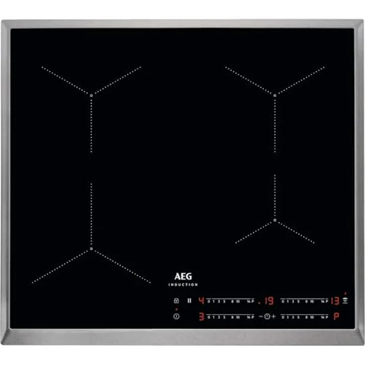 AEG IKS6443AXB Autarkes Induktionskochfeld, 60 cm mit Hob²Hood, 4 Kochzonen, Slider-Bedienung, Edelstahlrahmen, Powerfunktion und Kindersicherung – Bild 1