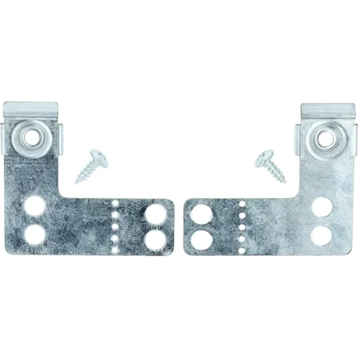 vhbw 2x Befestigungswinkel Ersatz für Bosch 00622622, Metall-Befestigungssatz für Geschirrspüler, silber, 8,1 x 6,1 x 0,8 cm – Bild 3