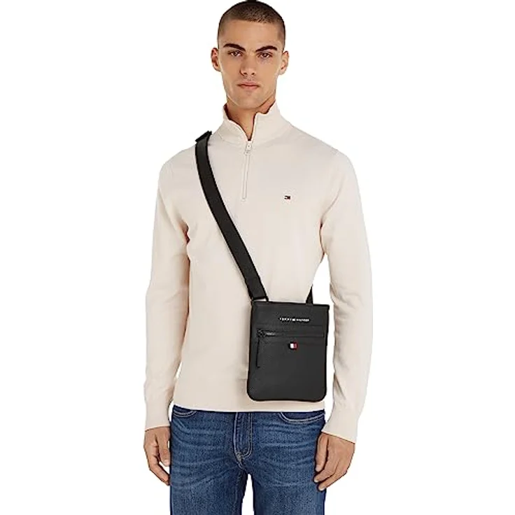 Tommy Hilfiger Umhängetasche, Mini Bag mit Reißverschluss-Vortasche – Bild 4