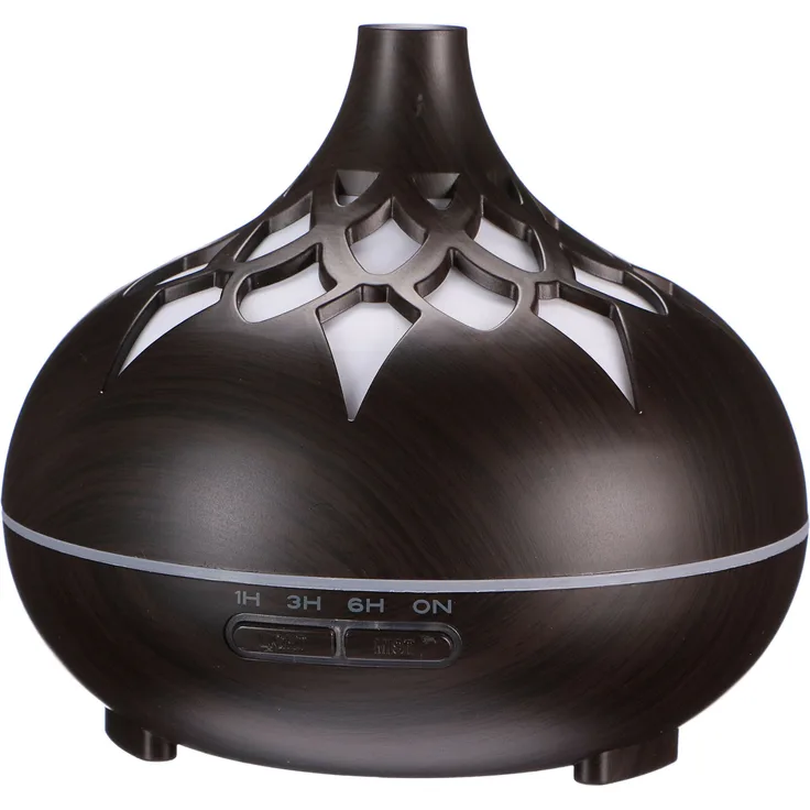 Sixtol Aroma Diffusor Palme dunkles Holz 500ml, Design elektrischer Luftbefeuchter