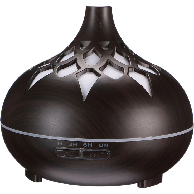 Sixtol Aroma Diffusor Palme dunkles Holz 500ml, Design elektrischer Luftbefeuchter