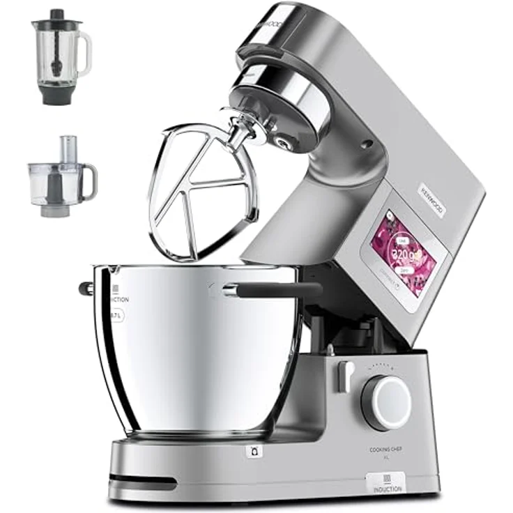 Kenwood KCL95.424SI Cooking Chef XL Titanium Küchenmaschine, 1500W, 6,7L Schüssel, silber, Serie: Titanium Chef XL – Bild 1