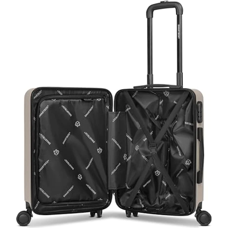 SMARTBOX Hartschalen Kabinen-Koffer Edition 05, kleiner Trolley 40 x 23 x 55 cm, 41 Liter, 4 Doppelrollen, Zahlenschloss, leicht 2,68 kg, aus robustem ABS-Material – Bild 4