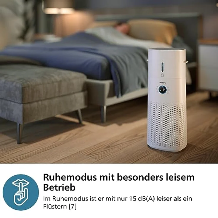 Philips Kombigerät Luftbefeuchter und -reiniger AC3737/10 3000 Series, für 131 m² Räume, mit 505 m³/h CADR und 650 ml/h Befeuchtungsrate, WLAN, Air+ App, weiß – Bild 6