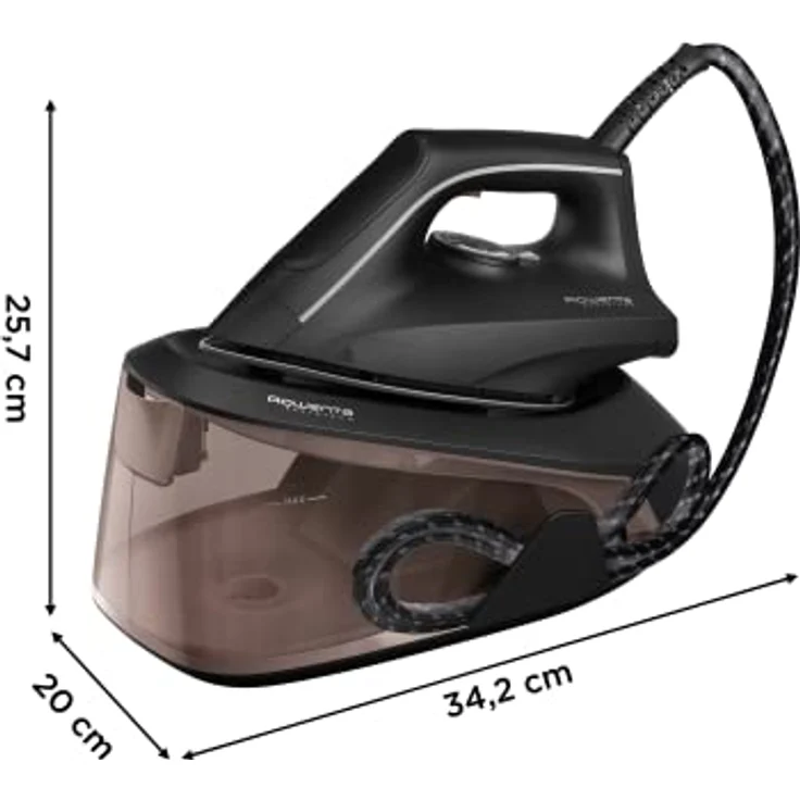Rowenta Easy Steam Bügelstation, VR5120, Schwarz/Braun – Bild 2