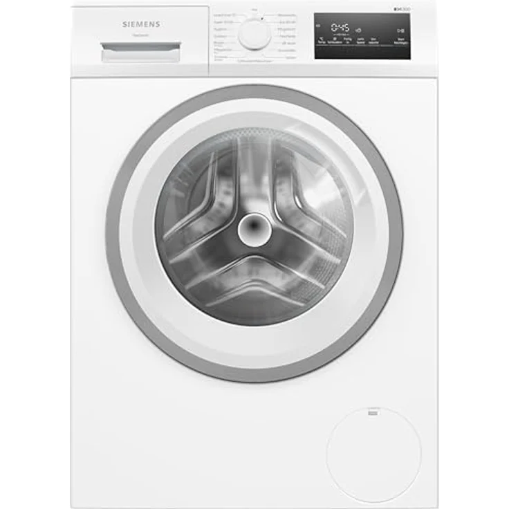 Siemens WM14N12A Waschmaschine iQ300, Frontlader mit 9kg Fassungsvermögen, 1400 UpM, speedPack L, smartFinish, Outdoor-Programm, LED-Display, Weiß, 60cm – Bild 1