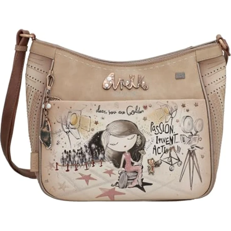 Anekke Hollywood Umhängetasche 28 cm, mehrfarbig, 100% Polyurethan, 28 cm x 12 cm x 27 cm – Bild 2