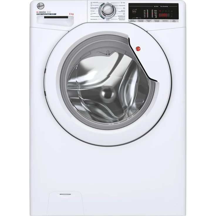 Hoover H3WOSQ485TA4-84 Waschmaschine, 8 kg, Wi-Fi & Bluetooth, ActiveSteam, Allergie- und Pflegeprogramme, weiß
