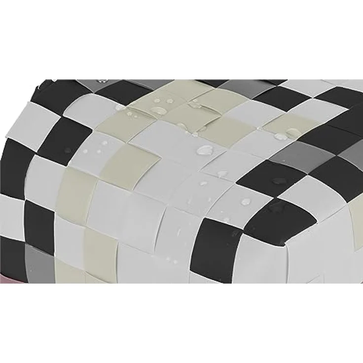 normani Einkaufstasche geflochten mit Henkeln, extra robuste Tragetasche aus 70 % recyceltem Material, 20 Liter Volumen, Farbe Classic/Stone – Bild 5