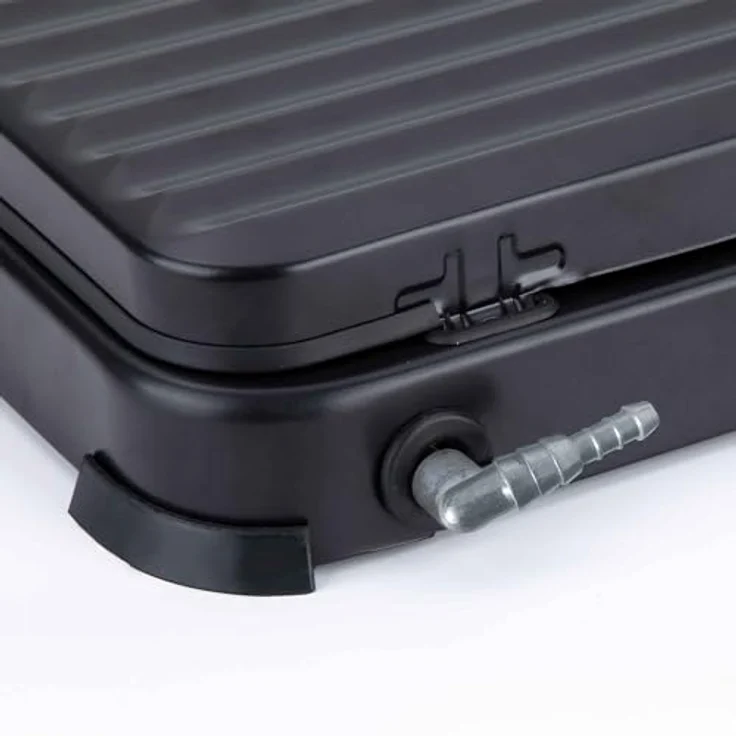 JATA JECG2721, Gaskochfeld mit 1 Kochzone, elegante schwarz Gusseisen Arbeitsplatte, Drehregler – Bild 4