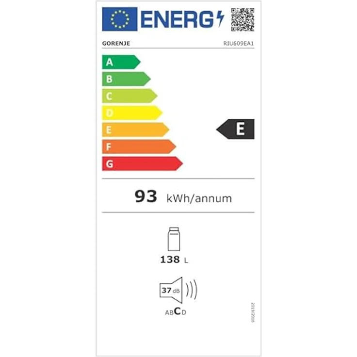 Gorenje RIU609EA1 Kühlschrank, Einbau, weiß, Energieklasse E – Bild 11
