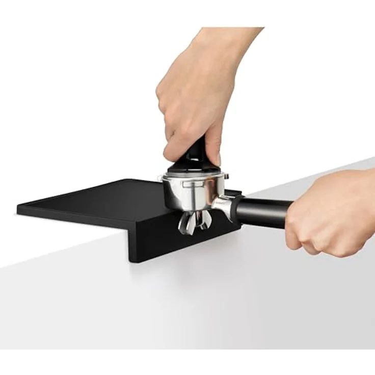Sage the Bench Saver Tamp Mat, Silikongummi mit großzügiger Tamper-Fläche und schützendem Überhang, Schwarz – Bild 2
