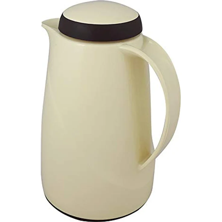 Helios Wave Thermoskanne Vanille 0,6L, spülmaschinenfest, 6h Warmhaltung, Kunststoffmantel, ideal für Kaffee & Tee – Bild 3