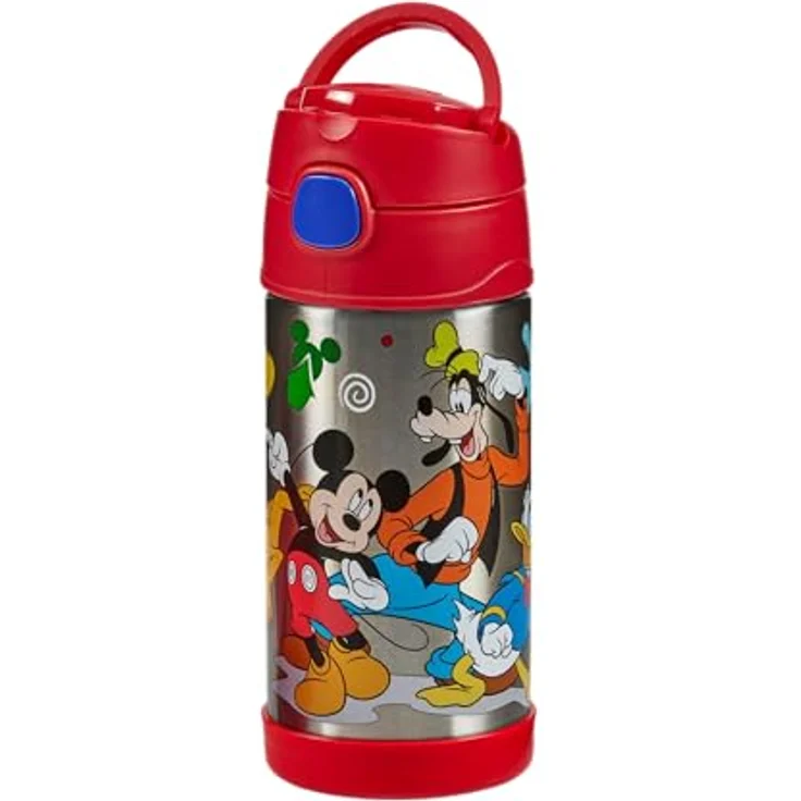 THERMOS kids FUNTAINER Trinkflasche Kinder 350ml, Disney Mickey Maus, Edelstahl, 12h kalt, mit Strohhalm und Tragegriff, BPA-frei, spülmaschinenfest – Bild 3