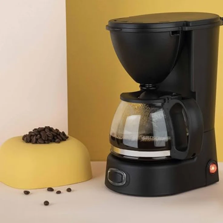Jata JECA1750 Kaffeemaschine für 2-8 Tassen, 650 W, 750 ml Glaskanne mit Tropfstopp und Permanentfilter, automatische Abschaltung – Bild 2