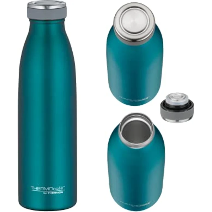 ThermoCafé by THERMOS 4067.255.050 Thermosflasche TC Bottle, Edelstahl Mat Teal 0,5 Liter, 12 Stunden heiß, 24 Stunden kalt, BPA-Free – Bild 2