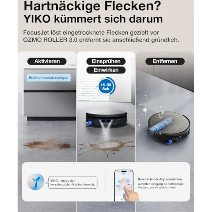 ECOVACS X12S OMNICYCLONE Care Kit, Saugroboter mit Wischfunktion, 53AW Saugkraft, TruEdge 3.0 und PowerBoost Charging Plus – Bild 3