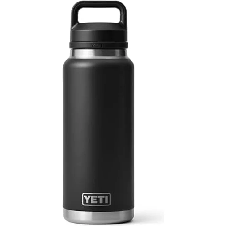 YETI Rambler Flasche Mit Chug-verschluss, Black, 36 oz (1065 ml) - 100% leak-proof, 18/8 stainless steel, Dishwasher-safe – Bild 2