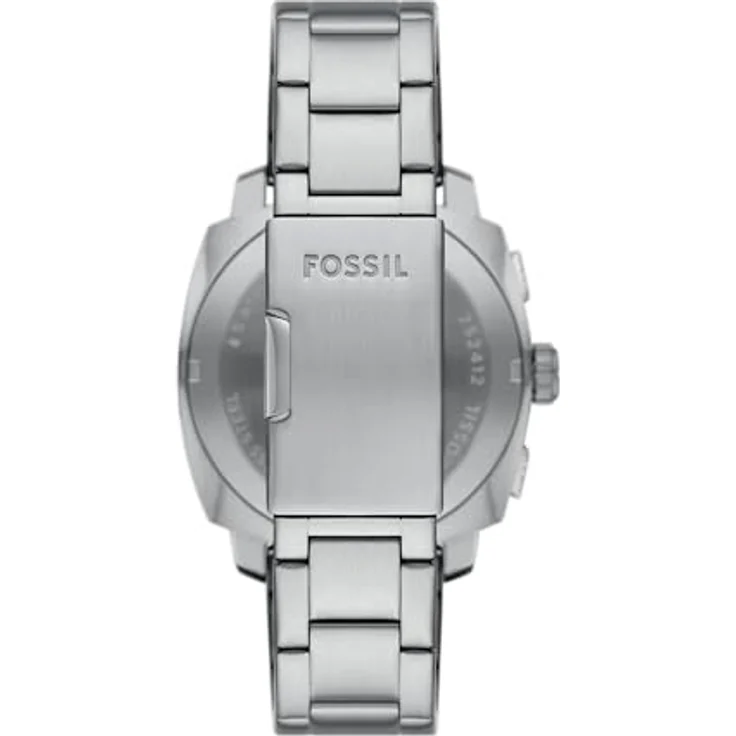 Fossil Chronograph MACHINE FS6096, Quarzuhr mit analoger Anzeige, Edelstahlarmband, dunkelblaues Zifferblatt, wasserdicht bis 5 bar – Bild 2