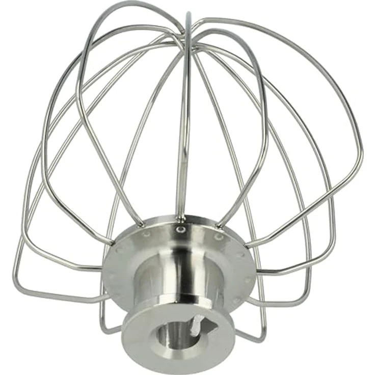 vhbw Schneebesen Ersatz für KitchenAid 5KSM5THWWSS, Edelstahl, 6 Drähte, ideal zum Schlagen von Sahne und Teig, silber – Bild 3