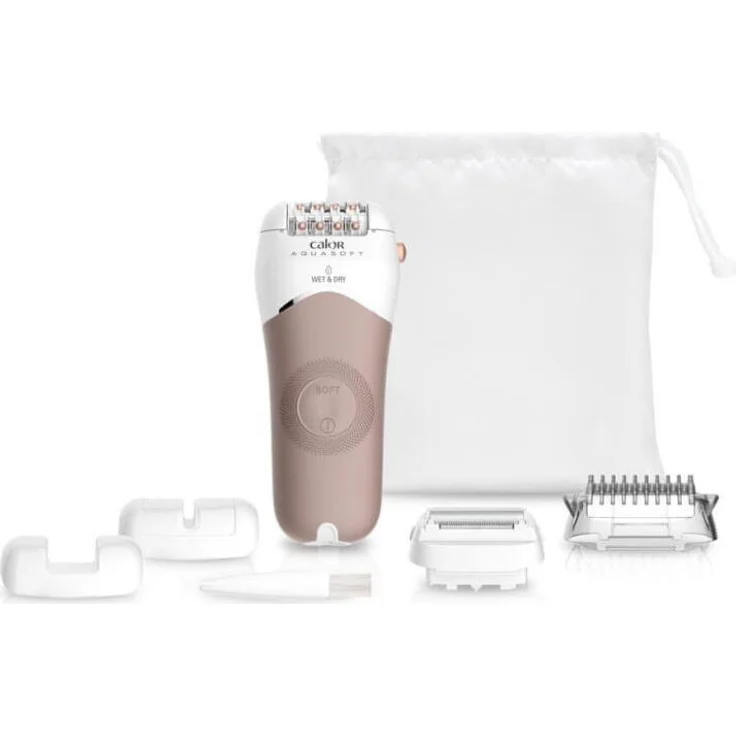 Rowenta EP4930 AquaSoft Wet&Dry Epilator 100% Waterproof, Epilierer für Damen, weiß