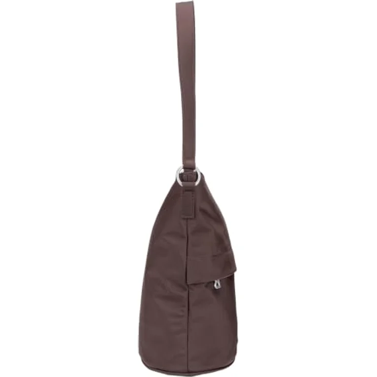 BOGNER Hobo Maxon Heather, Damen Handtasche aus Nylon, dunkelbraun, 14 cm breit, 28 cm hoch – Bild 3