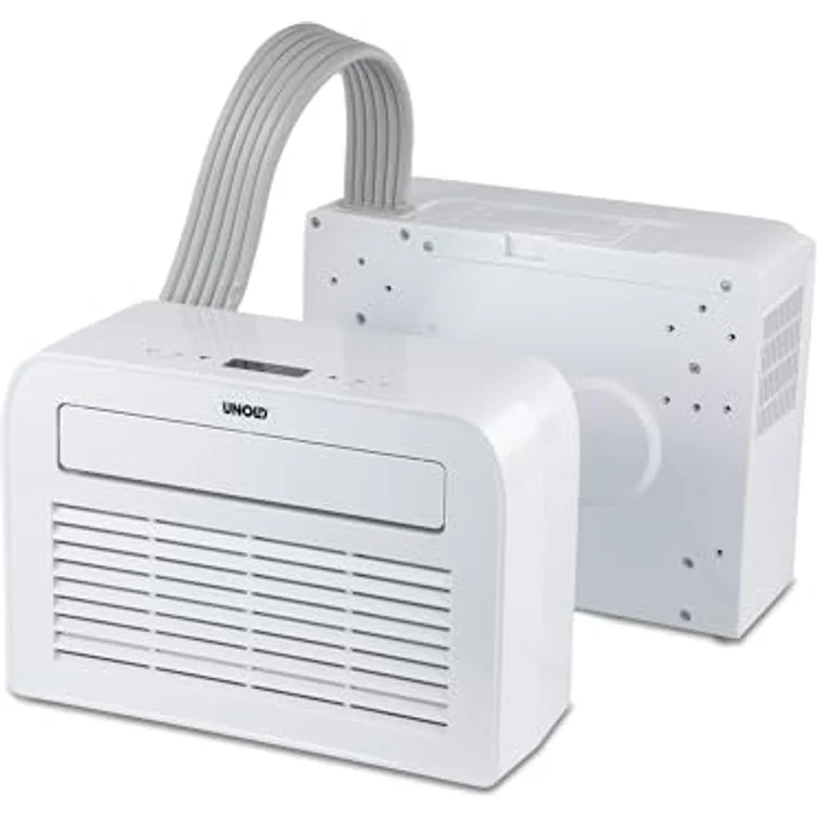 Unold Klimaanlage 5K 86320, mobile Split-Klimaanlage mit 5.000 BTU, 3-in-1 Funktion, LED-Display, leise 44 dB, inklusive Caravan-Fensteraufhängung – Bild 2