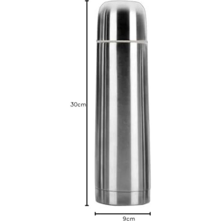 Ibili Thermoskanne 750 ml aus Edelstahl, silber, 30 x 9 x 9 cm – Bild 10