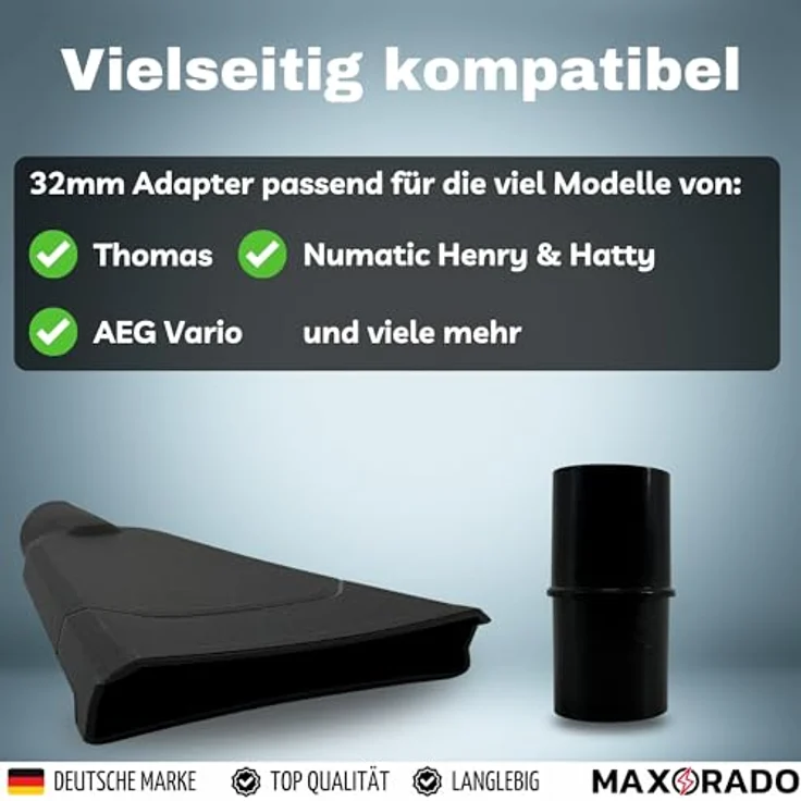 Maxorado Staubsauger Saugdüse für Auto und Zuhause, kompatibel mit Kärcher, Bosch, Siemens, Miele, 32mm/35mm – Bild 6