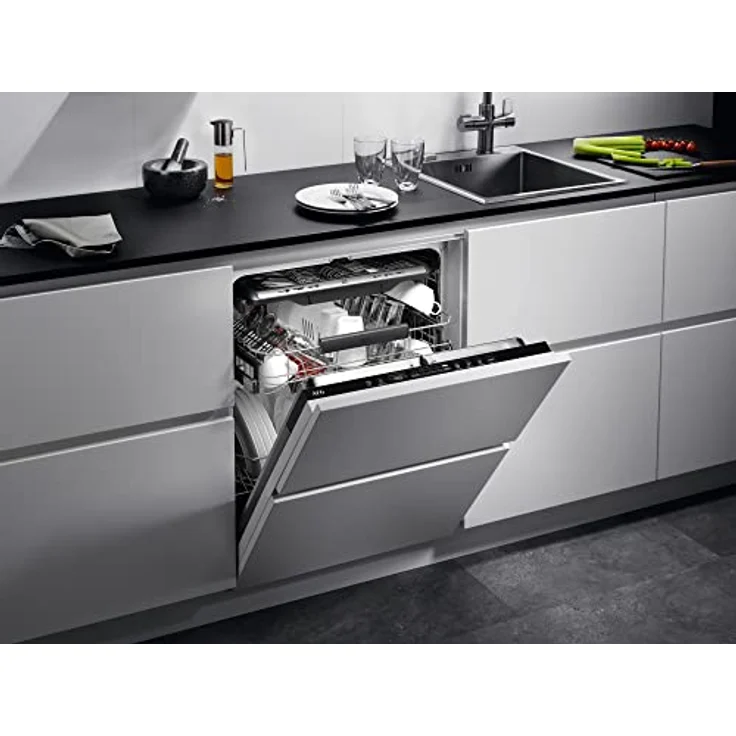 AEG FSE7571AP Einbaugeschirrspüler, vollintegrierbar, 14 Maßgedecke, 9,9 L Wasserverbrauch, Besteckschublade, AquaStop, Energieeffizienzklasse B – Bild 16