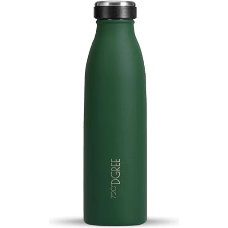 720°DGREE Edelstahl Trinkflasche “milkyBottle” 500ml, BPA-frei, auslaufsicher, für kohlensäurehaltige Getränke, für Kinder, Sport und Schule – Bild 1