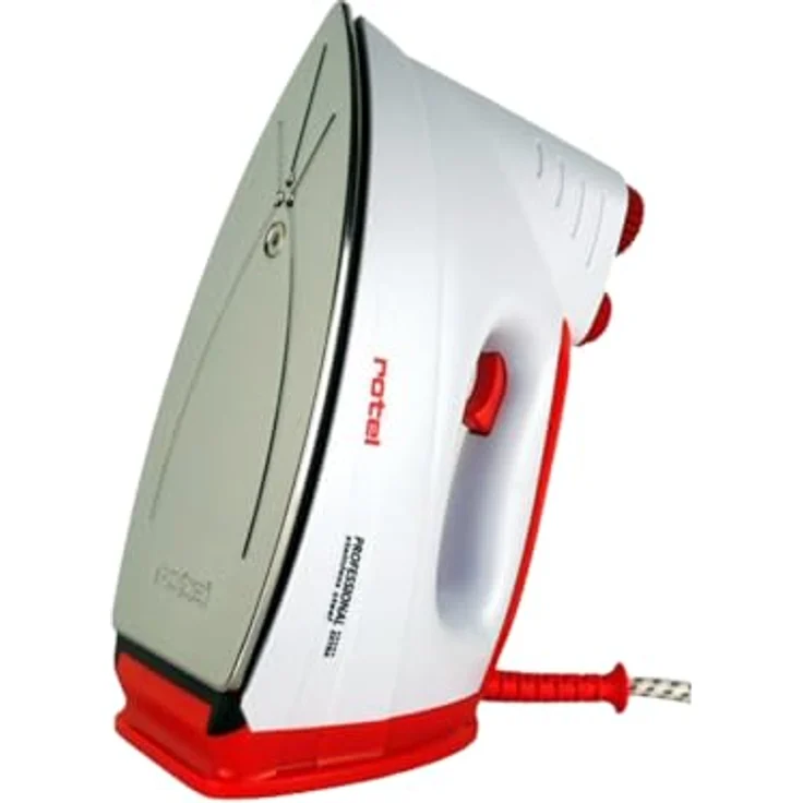 Rotel Professional Extra Dampfbügeleisen Edelstah-/ Keramiklsohle 5bar 800W hoher Dampfdruck beste Gleitfähigkeit kein Verbrennen/Versengen von Textilien … (Edelstahlsohle Rot) – Bild 2