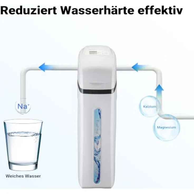 Naturewater Wasserenthärtungsanlage 2000 l/h, automatische Entkalkungsanlage mit 25 l Harztank und Ionenaustauscher – Bild 4