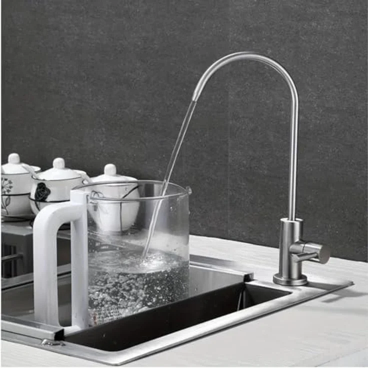 Neues Wasser AORA GT600 Umkehrosmoseanlage, 8-Stufen-Filtration, tankloses System, 1-Wege-Armatur SOFIA in Schwarz – Bild 7