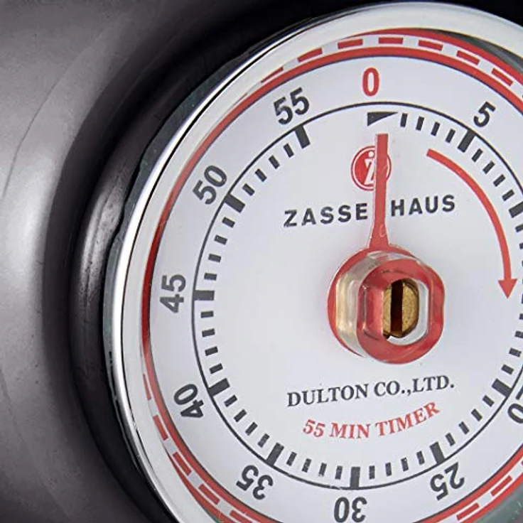 Zassenhaus Küchentimer SPEED , Schwarz , Ø 7 cm x 3 cm , Analoge Zeitanzeige mit Alarm-Funktion , Die Countdown-Uhr unterstützt bei der Zeitplanung beim Kochen oder Backen – Bild 3